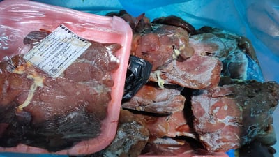 Expired chicken liver seized in Chamchamal market inspection