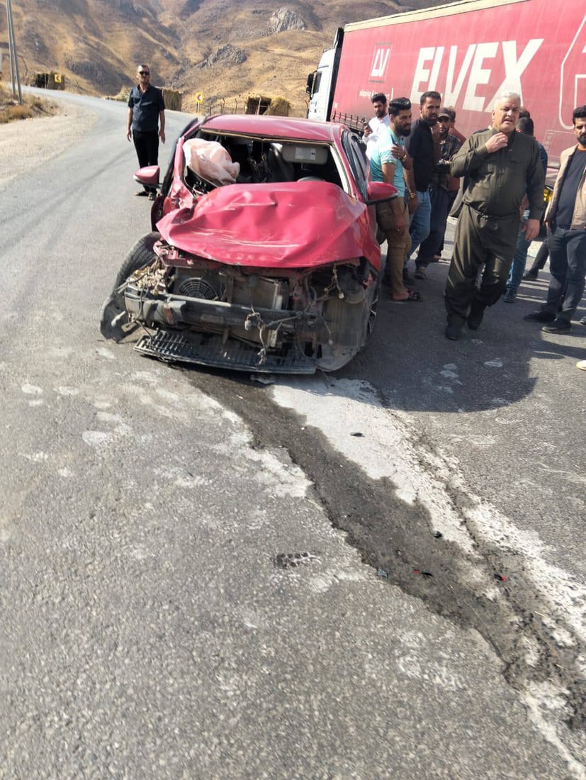 بە رووداوێکی هاتوچۆ پێنج کەس بریندار بوون 