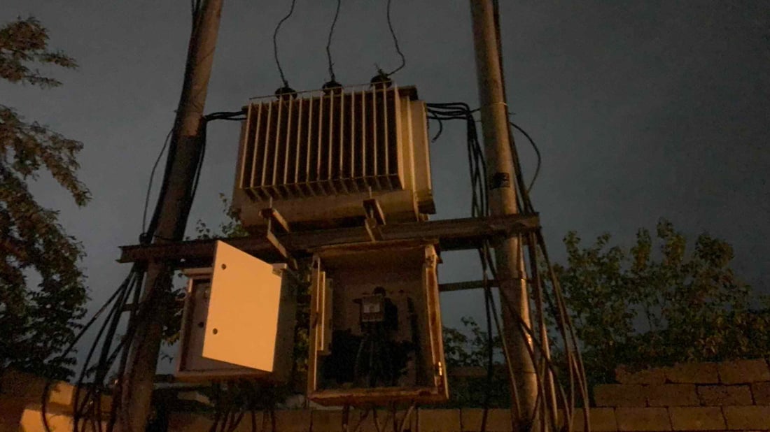 محاویلەکەی گەڕەکی بەرکێو تەقیوە و خەڵک بێ کارەبایە