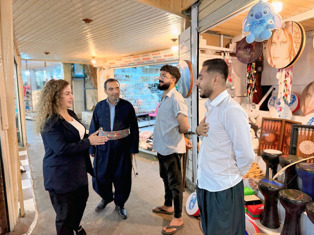 گەشتوگوزارى هەڵەبجە سووپاسنامە پێشکەشى گەنجان و دوکاندارانى زەڵم دەکات