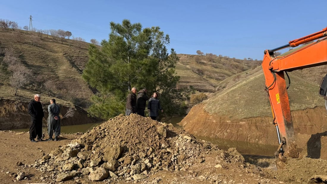 مەترسی لەسەر پۆندە خاکییەکەی سەنتەری قەرەداغ نەما