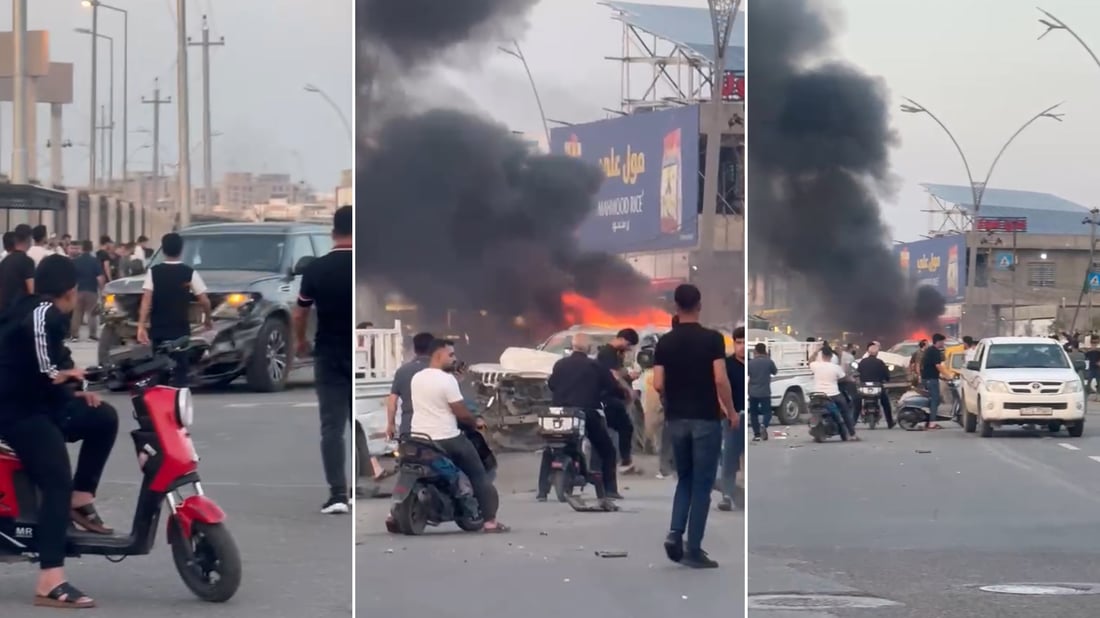 سایلۆیەکی چیمەنتۆ نزیکەی 15 ئۆتۆمبێلێ وێران کرد