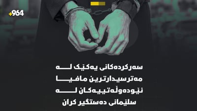 سەرکردەکانی یەکێک لە مەترسیدارترین مافیا نێودەوڵەتییەکان لە سلێمانی دەستگیر کران