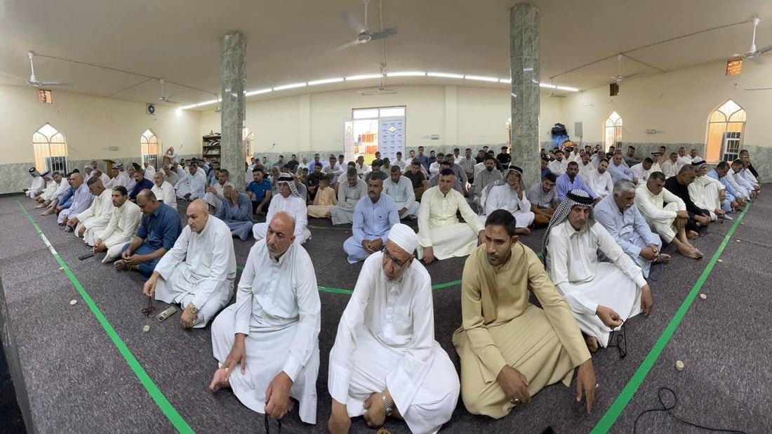 صلاة العيد في وجيهية ديالى بإمامة مالك العقابي: ابتعدوا عن النميمة وساعدوا الآخرين