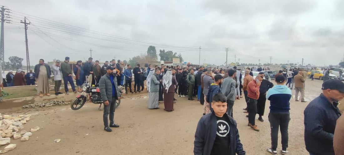 تميم تريد ولاية ثانية.. اعتصام في بلدروز والمقدادية احتجاجاً على مرشح العامري (صور)