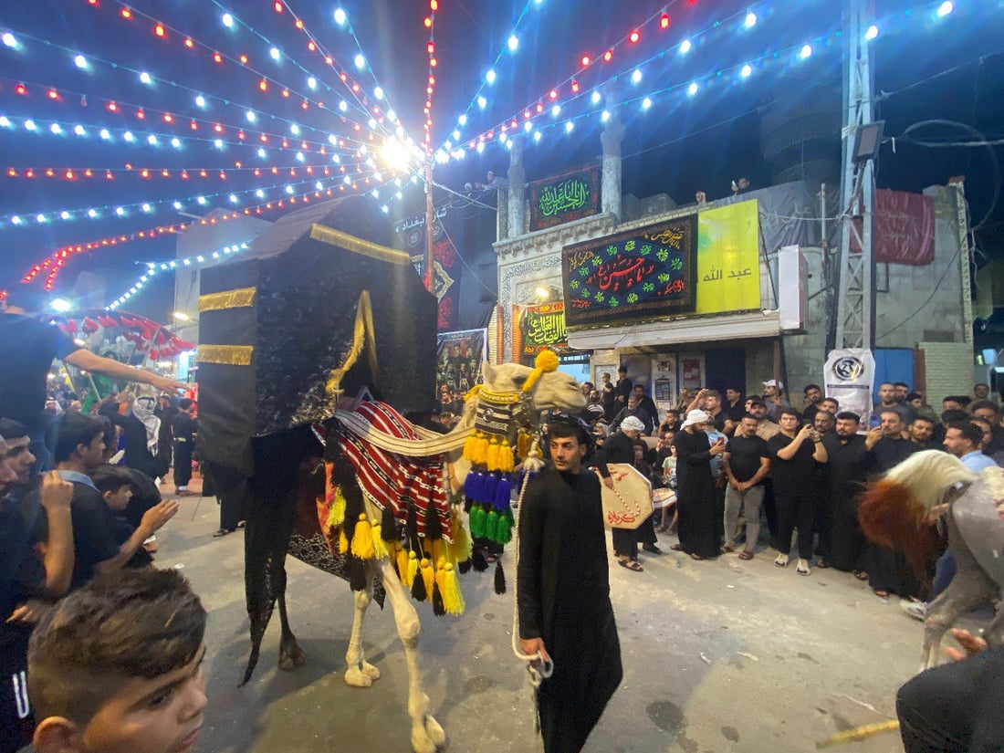 صور: خيول وجمال وخلطات بخور خاصة إضافات جديدة على مواكب الحسين في العمارة