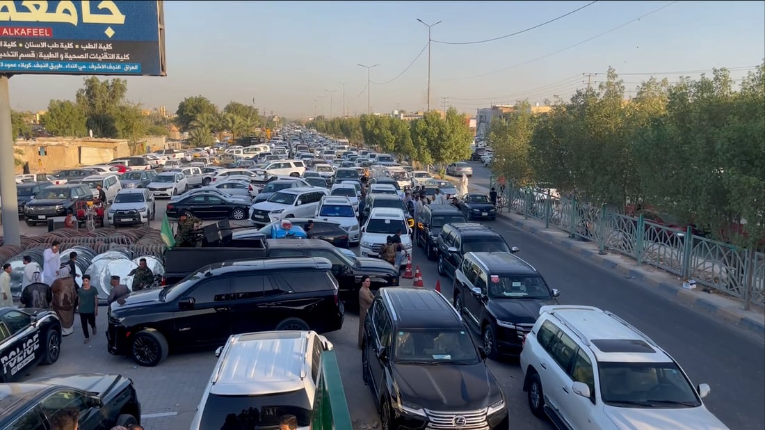 مطار النجف ينصح بالوصول قبل 4 ساعات بسبب تطوير الطرق – بيان