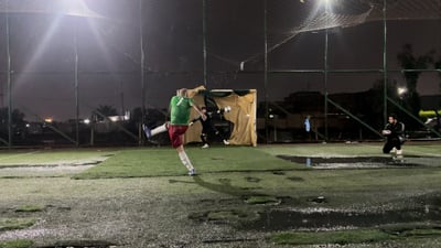 كبار الكرة العراقية تحت مطر كركوك استعداداً لبطولة العالم