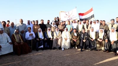 فيديو: شيخ بني تميم الشاب يقود الصلح مع قبيلة كردية والأجواء كلها ود