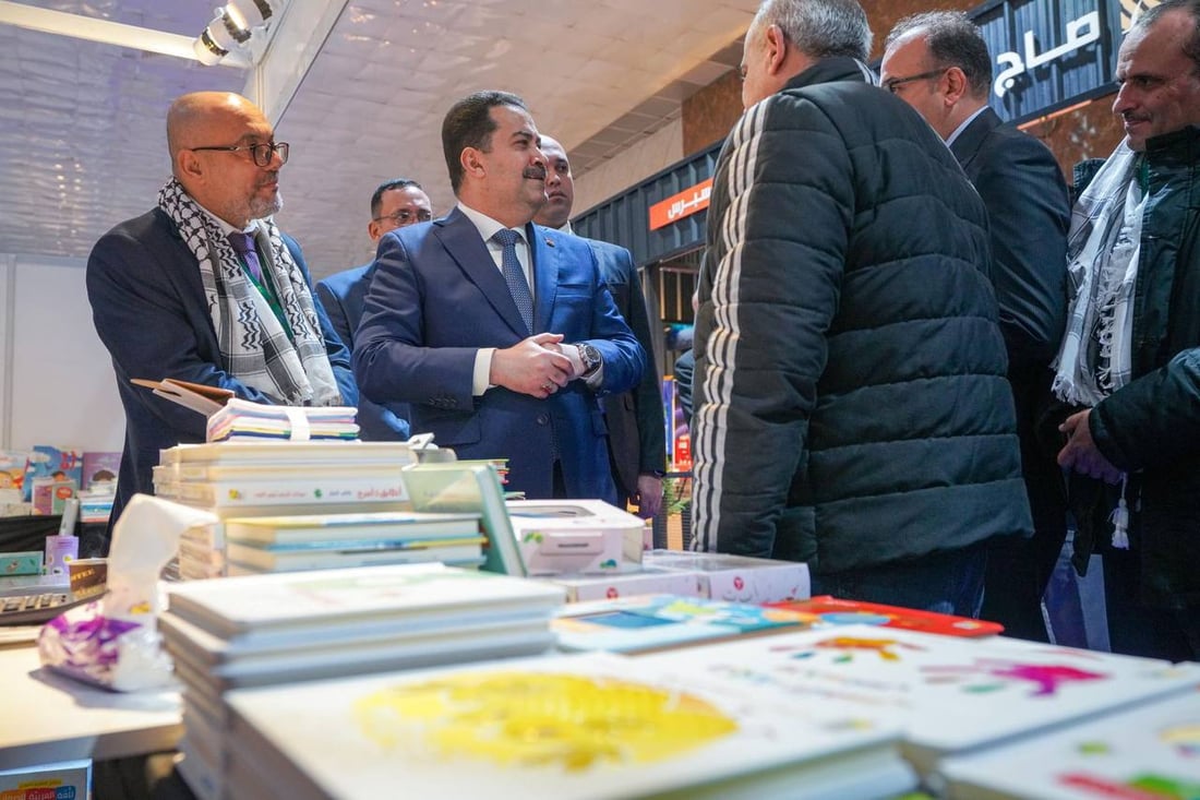 السوداني خلال افتتاح معرض بغداد للكتاب: “فرصة لفضح ممارسات الكيان الصهيوني”