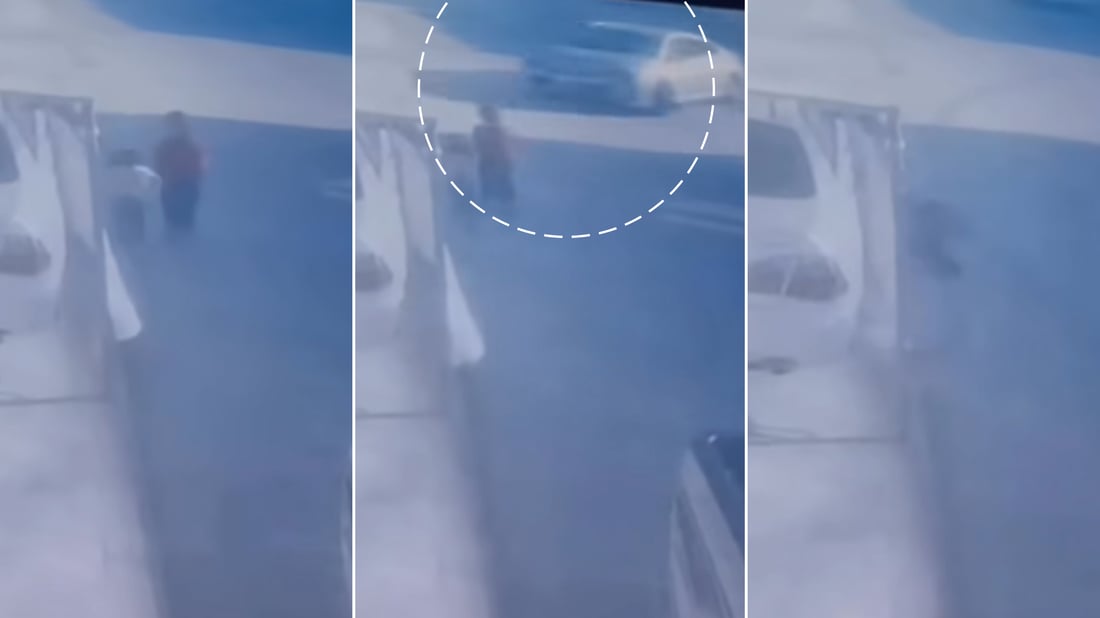 لە عەربەت ئۆتۆمبێڵێک لە دوو منداڵی داوە و هەڵاتووە