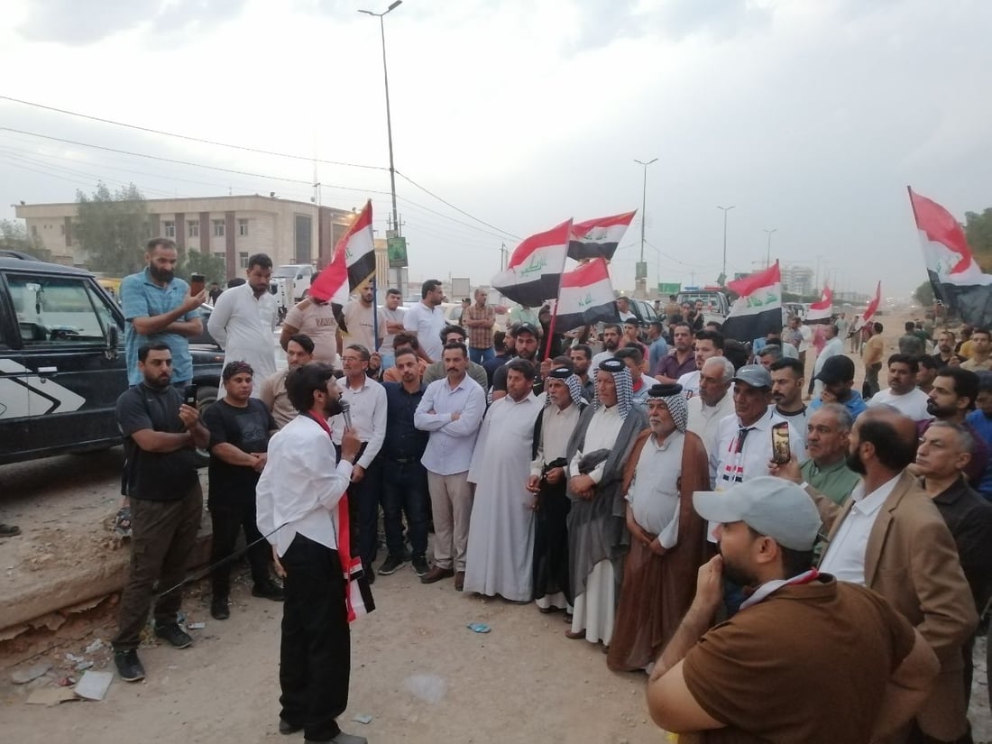 صور: ضرغام ماجد يقود تظاهرة جديدة في الحلة احتجاجاً على تلكؤ العمل بشارع 60