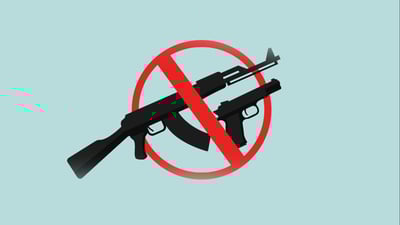 ئەوەی چەکی بێمۆڵەت هەڵبگرێت سزای پێبژاردن و زیندانیکردنی بۆ دیاریکراوە