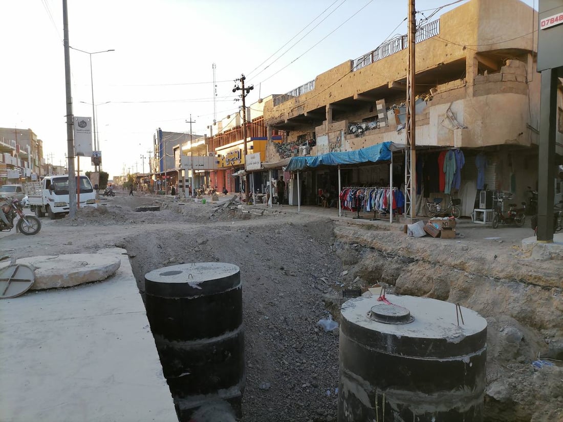 صور: مشروع مجاري هيت بلغ “الجري” وحطم أسطورة “الأميرة سعدة”
