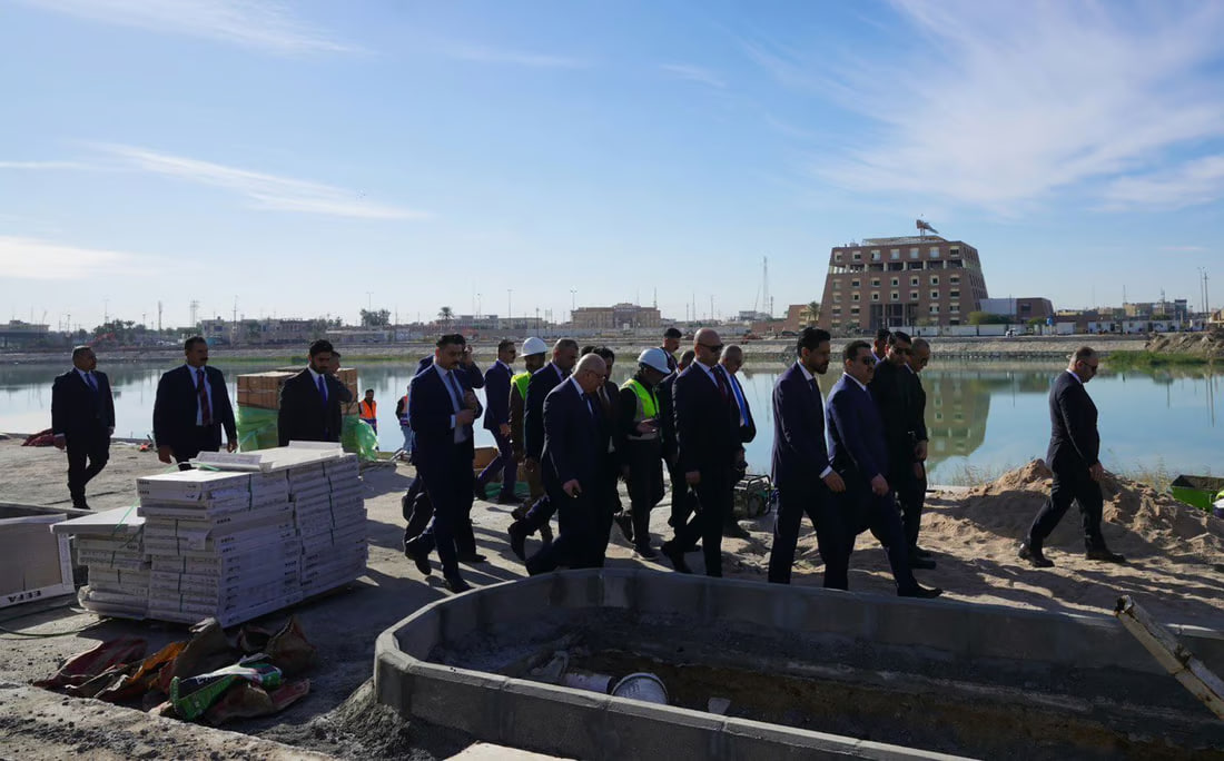 Al-Sudani visits infrastructure projects in Nasiriyah