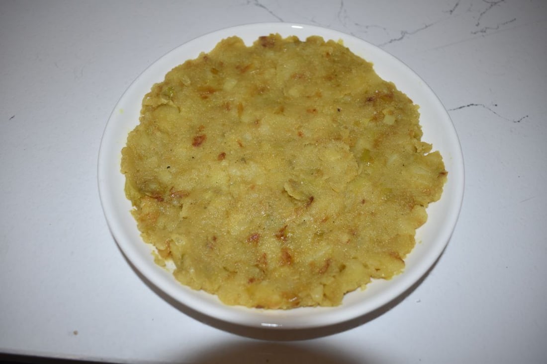 البطاطا والبصل المهروس - من أطباق الصوم