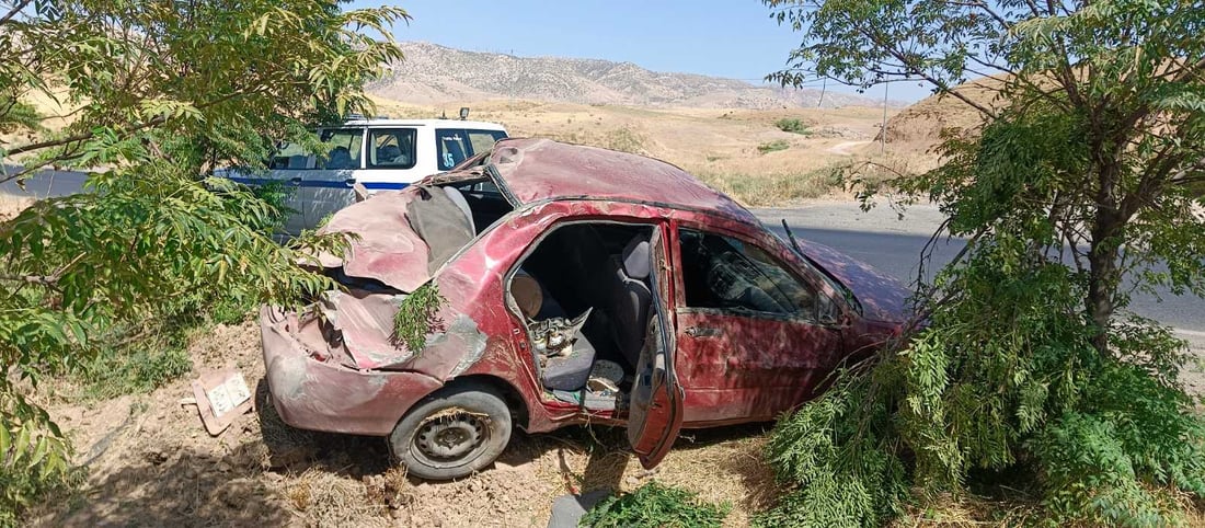 لە رووداوێکی هاتوچۆدا پێنج کەس بریندار بوون