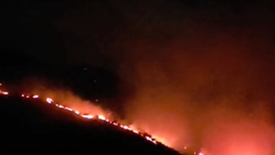 ئاگر فراوانەکەی سنوری شارباژێڕ بەهۆی مەترسی مین و تەقەمەنییەوە تاوەکو ئێستا کۆنتڕۆڵ نەکراوە