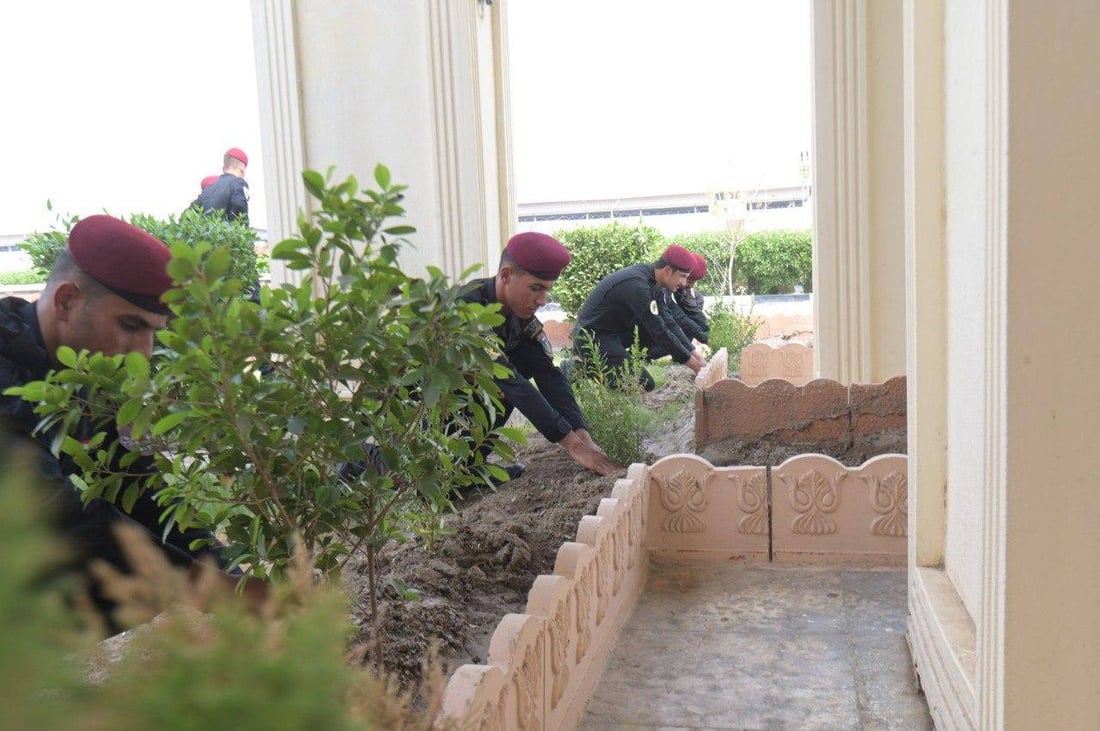 صور: جهاز مكافحة الإرهاب يشارك بحملة التشجير الكبرى في العراق