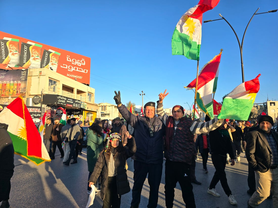 لە سلێمانی گربوونەوە بۆ پاڵپشتی رۆژئاوا دەستیپێکردەوە؛ شەقامی سالم داخرا