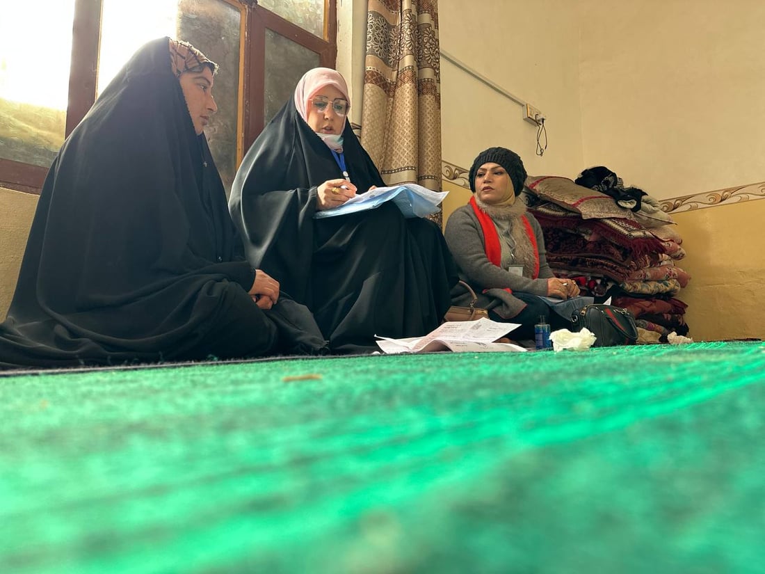 صور: الديوانية تبحث عن الأرامل والمطلقات لشمولهن برواتب الحماية الاجتماعية