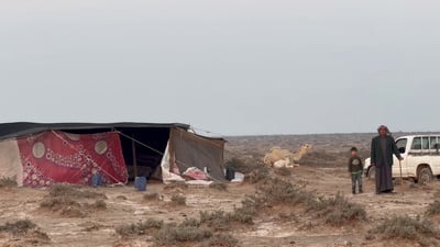Wasit Bedouin families move toward border highlands to escape floods