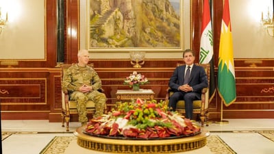 Kurdistan region president discusses security with U.S. military commander