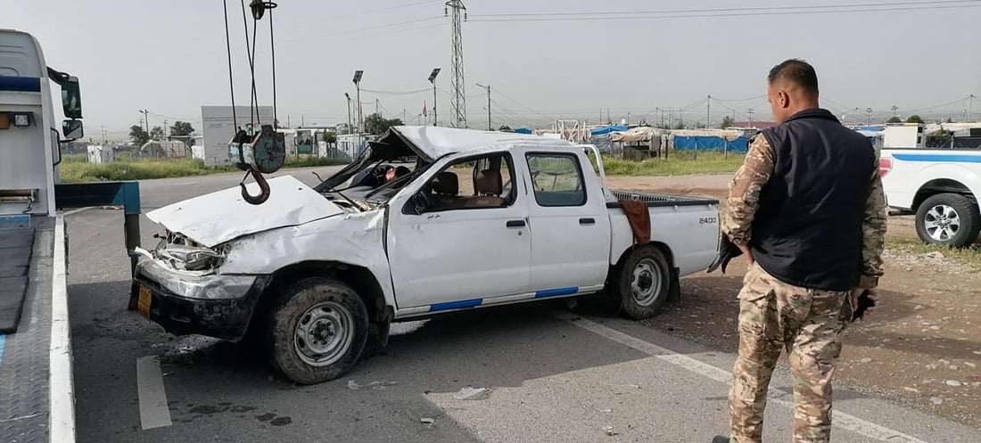 بەهۆی وەرگەڕانی پیکابێک لە عەربەت دوو کەس گیانیان لەدەست دا