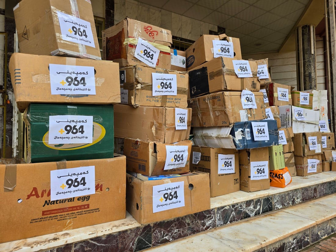 964media delivers 6,000 books to Chamchamal library after floods destroyed collection