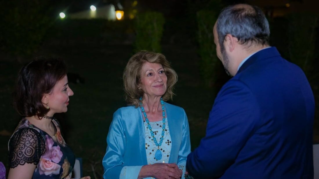 صور من مشاركة سيدة العراق الأولى في حفل العيد الوطني التشيكي