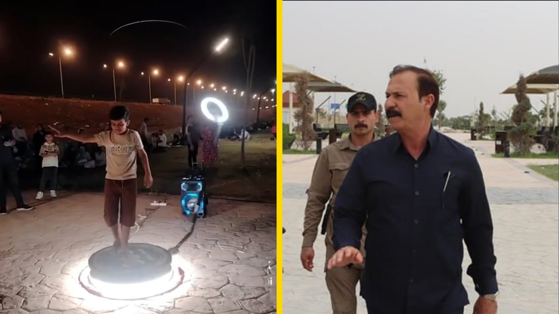 بعد فيديو رقص الطفل.. قائمقام الفلوجة يزيل حامل كاميرا دوار من متنزه “لاند سكيب”