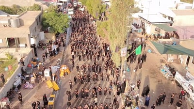 ئەمڕۆ داقوا پڕبوو لە میوانی ئیمام زەینەلعابدین بەهۆی یادی شەهیبوونیەوە