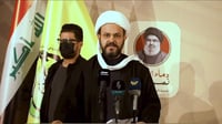 فيديو: أكرم الكعبي يظهر بعمامة محنكة في النجف ويتحدث نص...
