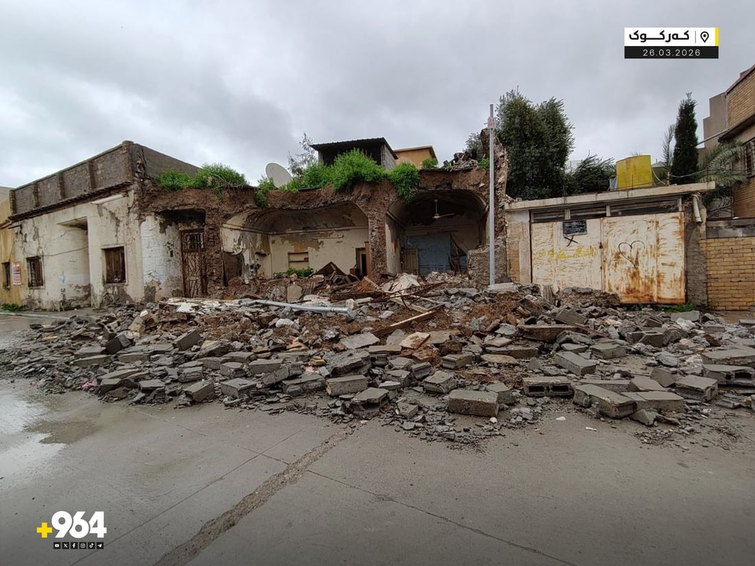 بەهۆی با و بارانەوە دوو خانوو روخاون و پێنج کەسیش بریندارن