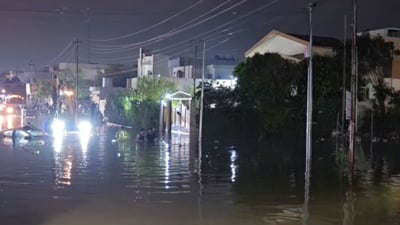 لە گەڕەکی شۆراو ئاو چووەتە ناو چەندین ماڵەوە