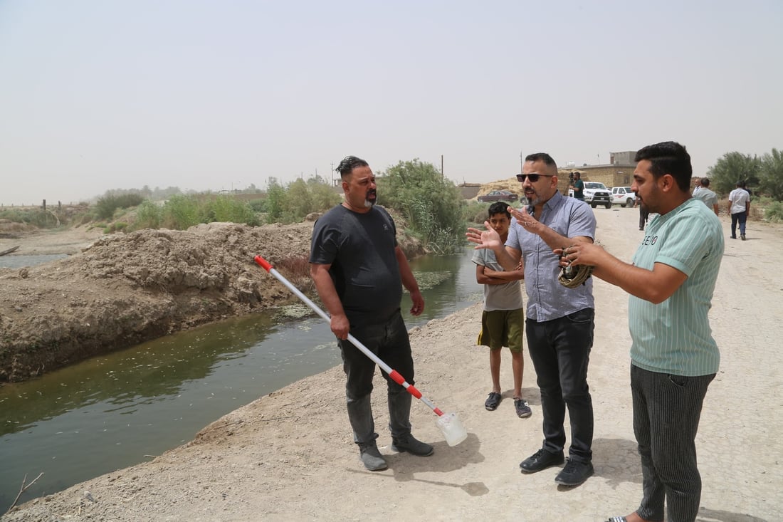 النجف تكشف أسباب نفوق الأسماك في هور بن نجم (صور)