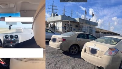 Sulaymaniyah traffic police seize two taxis for street racing