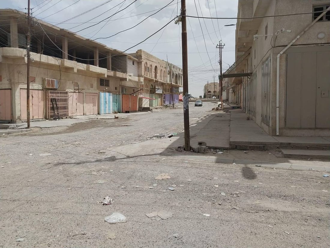 صور من سوق تكريت بعد هجمات اليوم: الدكاكين أغلقت الأبواب والباعة غادروا
