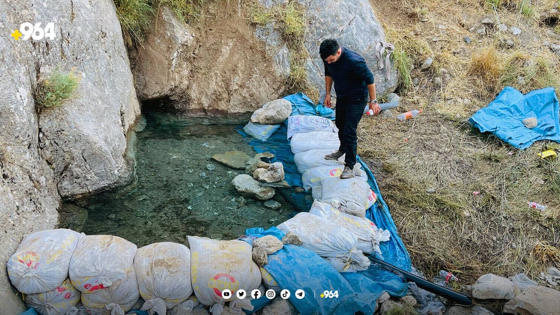 گوندێکی باڵەکایەتی ئاوی گوندەکەیان رادەکێشن