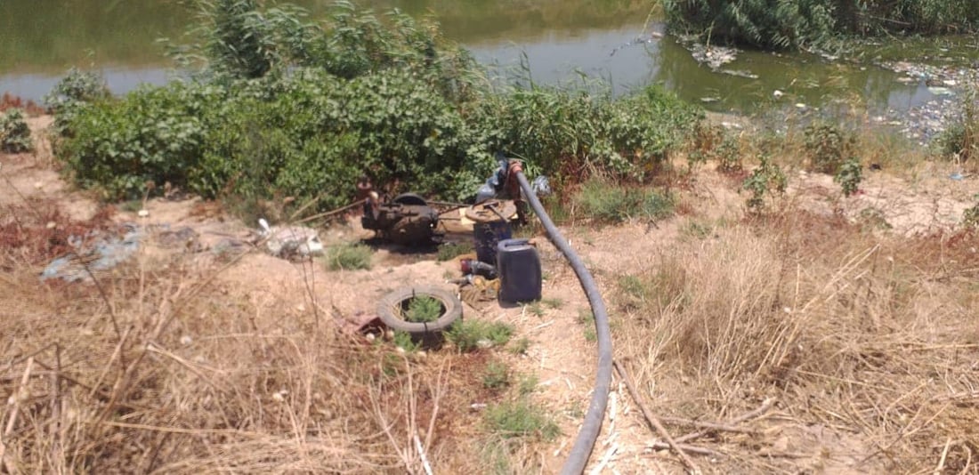 ئاوى پیسی زێراب له‌سه‌ر چه‌ند كێڵگه‌یه‌كى كشتوكاڵى بڕدران