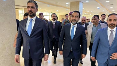 لمناقشة عقد الجلسات.. الحلبوسي في كركوك ولقاء مع الحافظ (صورة)