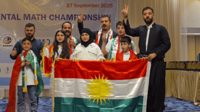 لە ناو 11 وڵاتی عەرەبیدا پلەی یەکەمیان بۆ کوردستان هێنایەوە