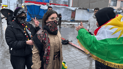 رانیەى راپەڕین بۆ رۆژئاواى بەرخودان لە شەقامە