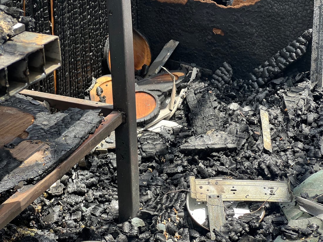 ئاگرەکەى جادەى غەزالى سێ کۆشکى سووتاند