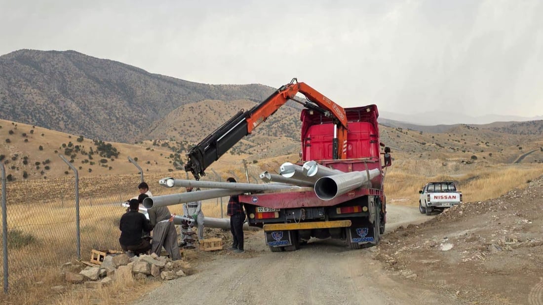 کارەبا بۆ گوندێکی پشدەر دابین دەکرێت