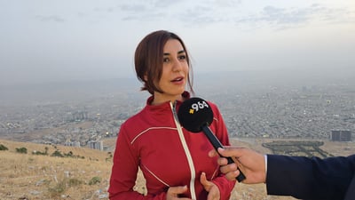 کچە تاقانەکەی سلێمانی بەسەر ئاسمانی شارەکەدا دەفڕێت