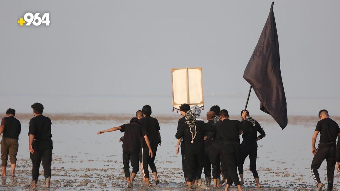 فيديو: مشاية العراق على ساحل البصرة.. الأربعينية بدأت من الخليج نحو كربلاء
