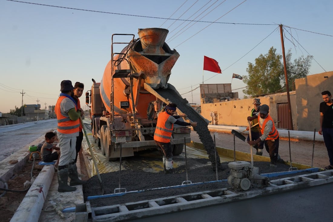 صور جوية.. الحلة والنجف ترتبطان بطريق جديد نحو كربلاء قبل الأربعينية