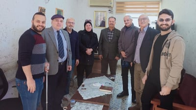 صور: محمد حسين عبدالرحيم يلتقي وفداً فلسطينياً جاء من القدس مع نادي “اللقلق”