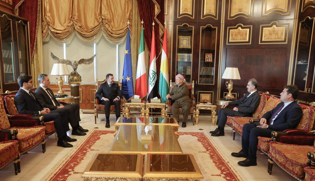 بارزاني للسفير الإيطالي الجديد: روابط ودية وتاريخية تجمعنا بروما